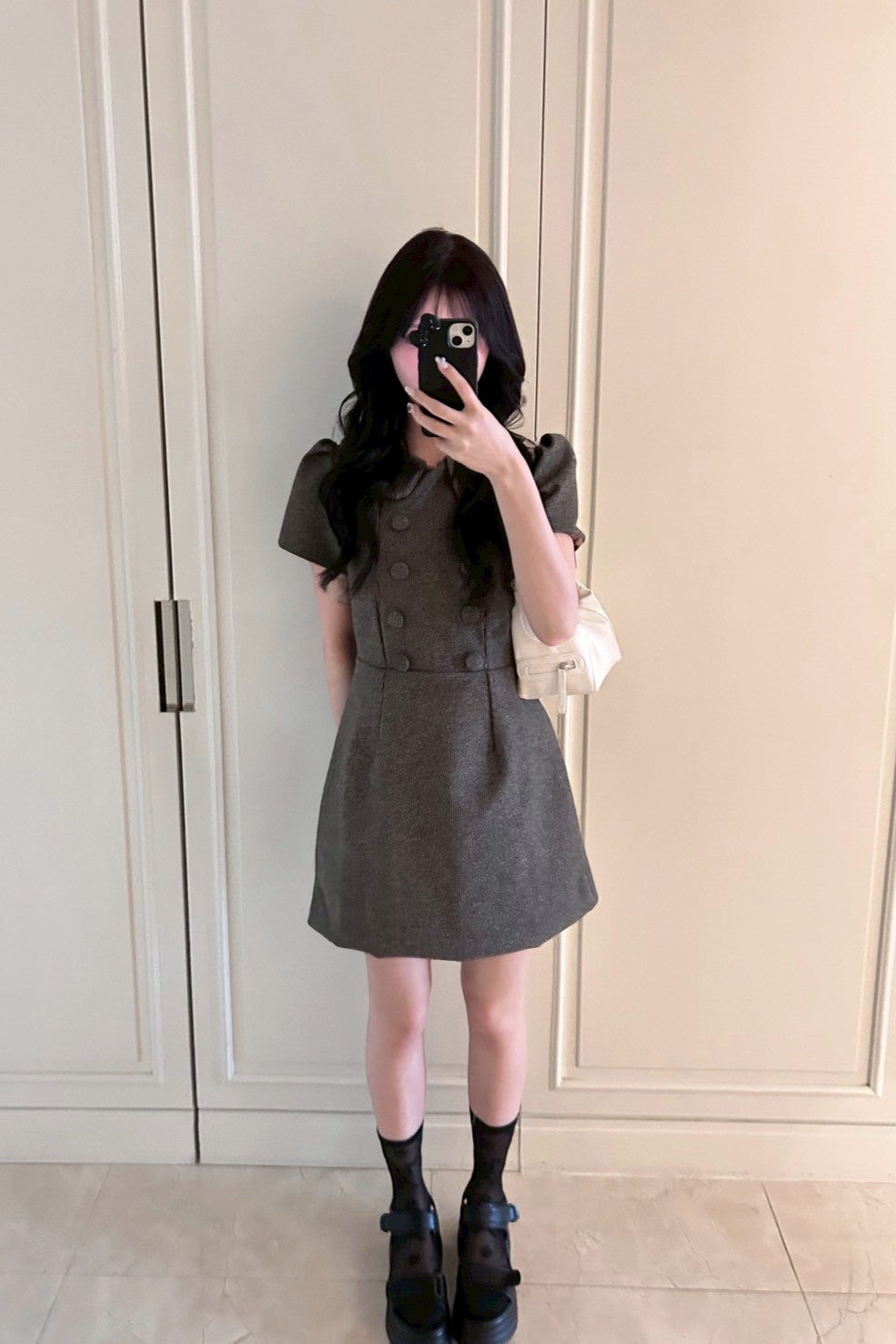 フロントボタンワンピース KR10499