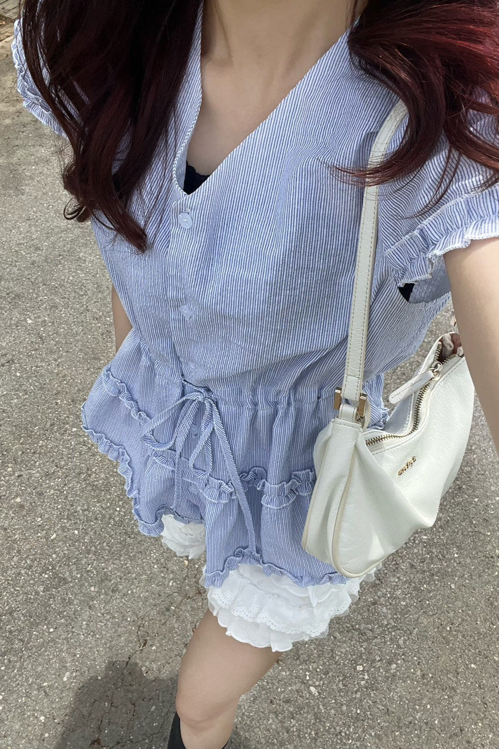 ブルーフレンチドレスシャツ KR10463