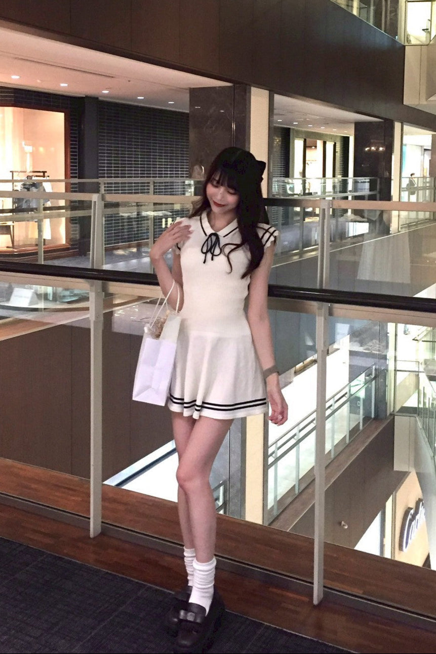 セーラーニットワンピース KR10456