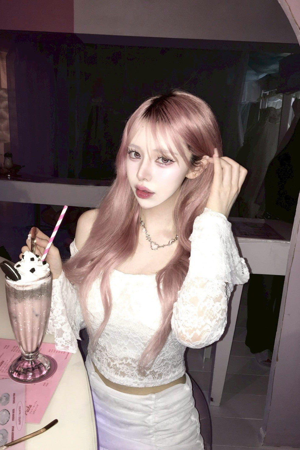 フレンチレースアップセットアップ KR10474