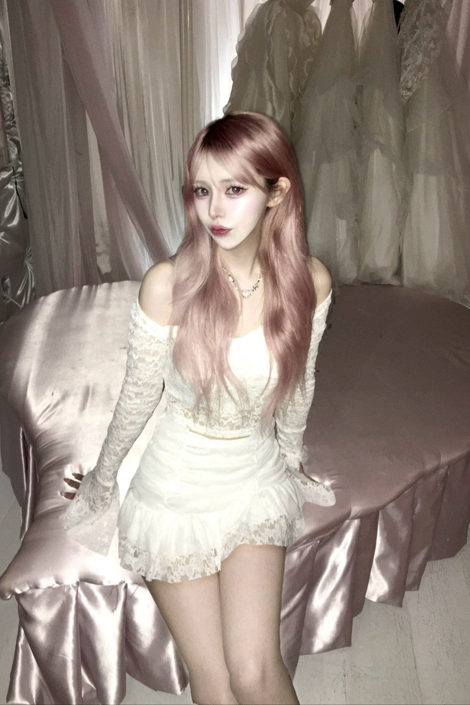 フレンチレースアップセットアップ KR10474