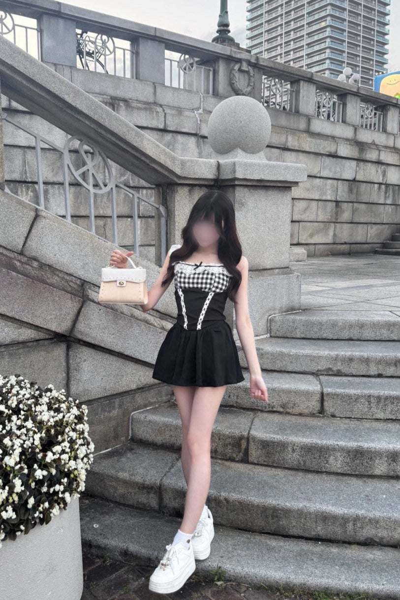 フロントリボンチェックセットアップ KR10549