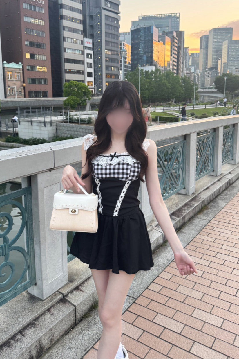フロントリボンチェックセットアップ KR10549