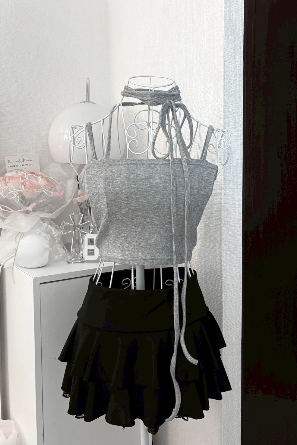 クロップドストラップキャミソール KR10269