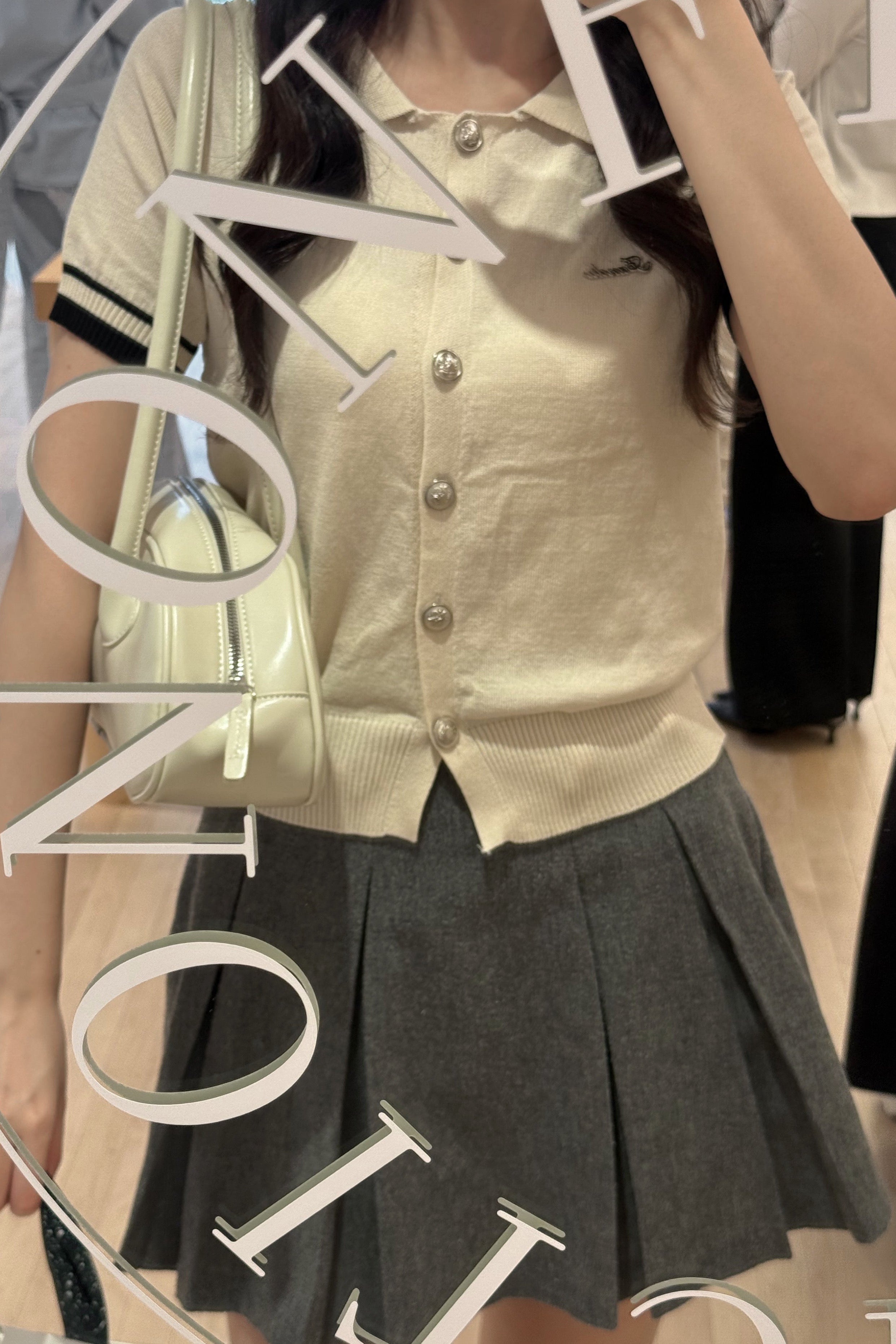 襟付きワンポイントトップス KR10891