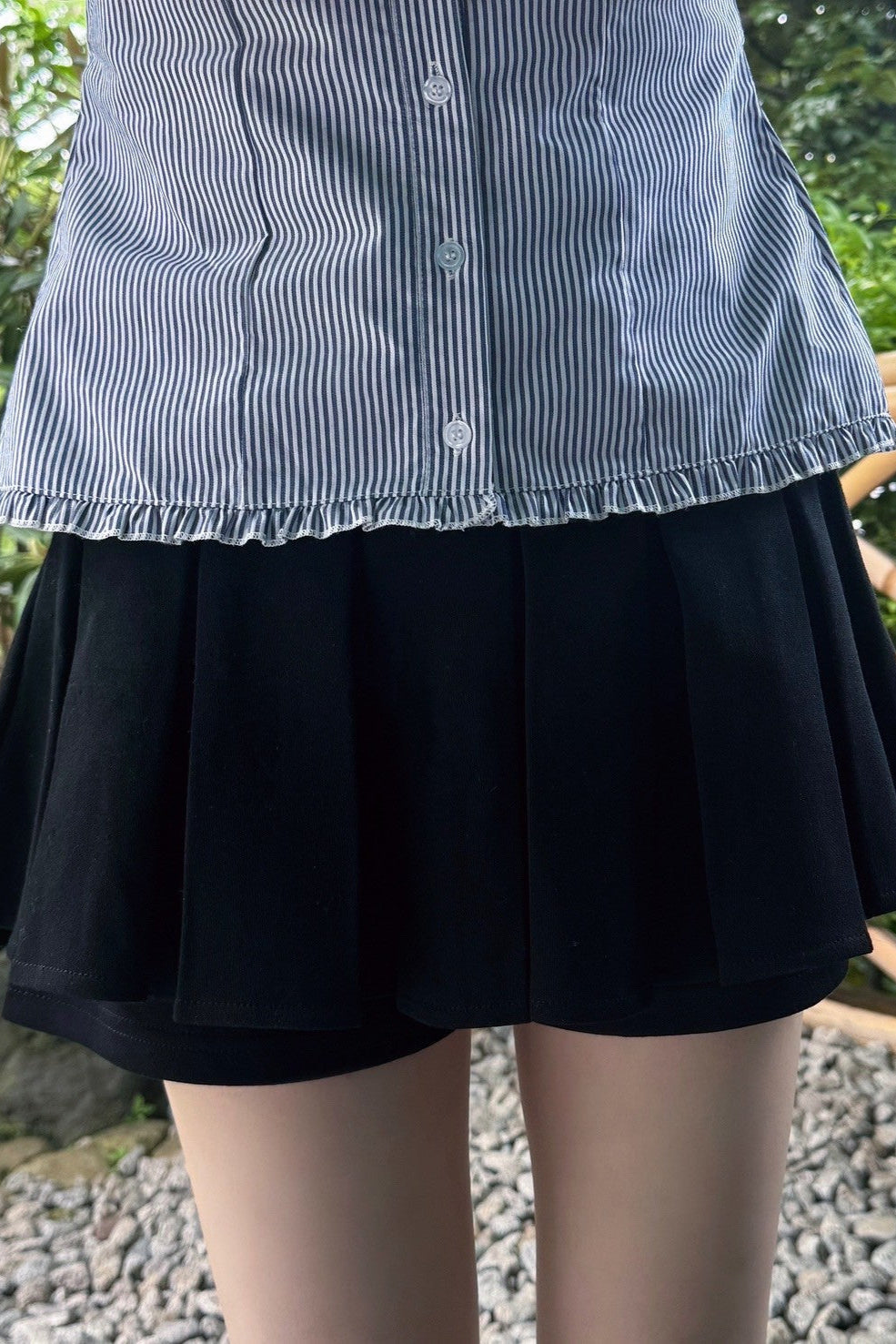 ベルト付きスカートパンツ KR10914