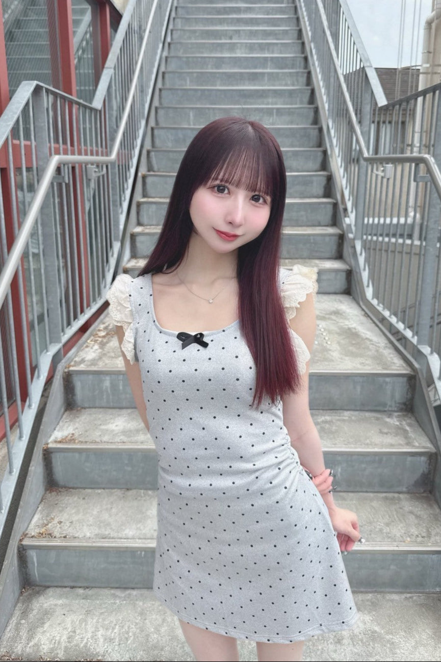 ドットリボンレースワンピース KR10814