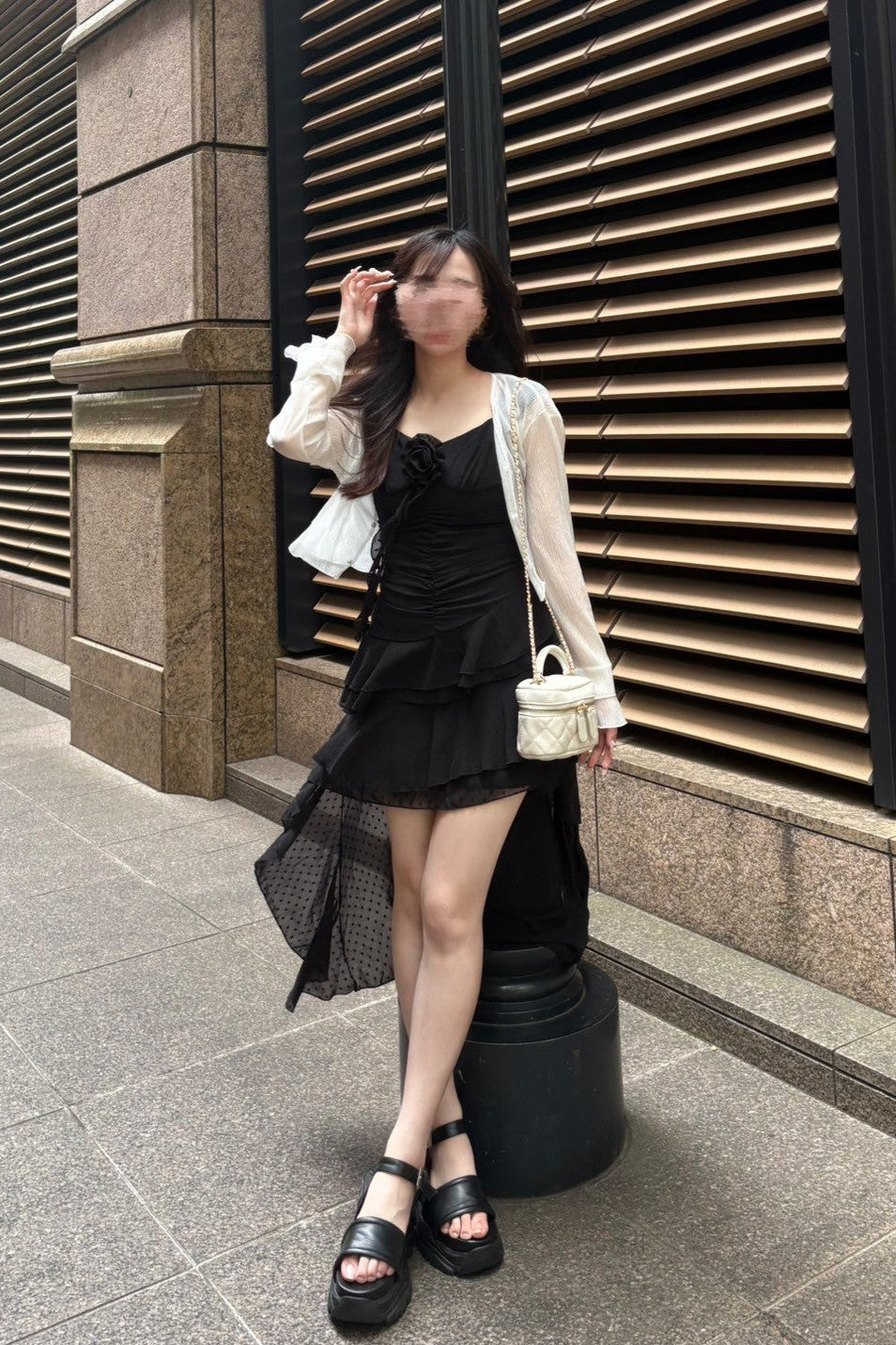 ローズアシメワンピース KR11493