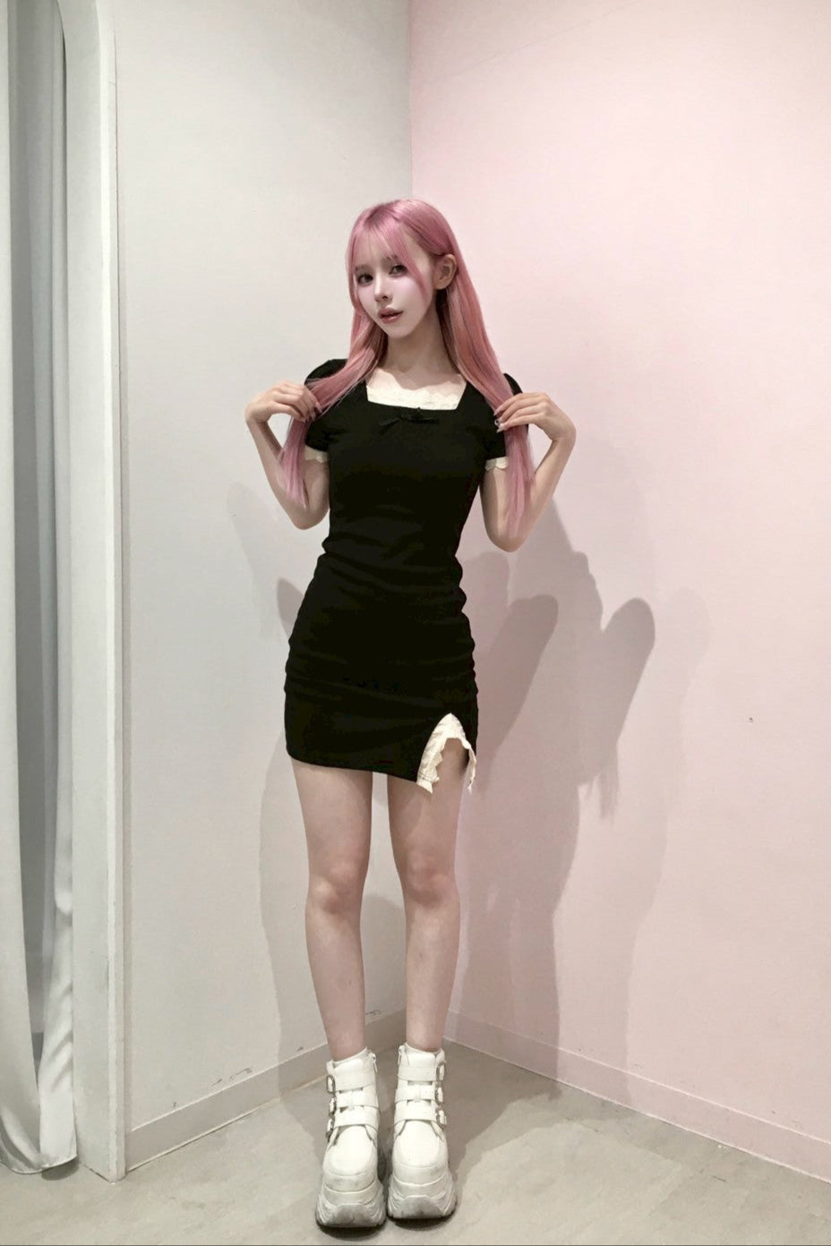 カッティングフリルワンピース KR11161