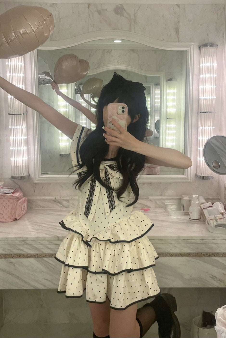 ドットマリンスウィートワンピース KR11364