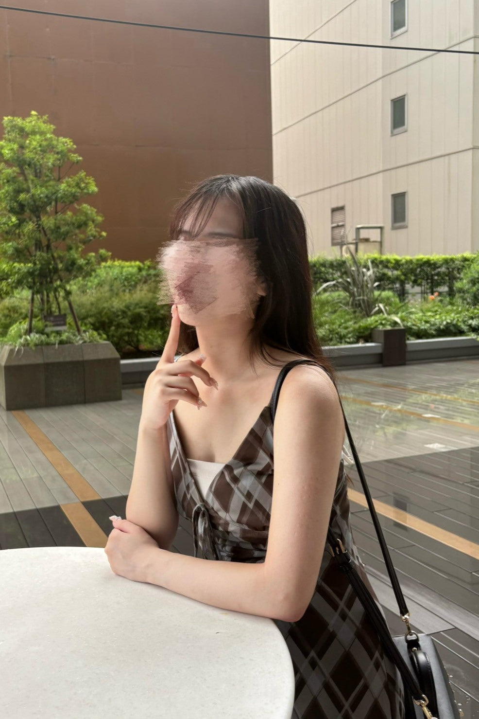 シアーチェックワンピース KR11496