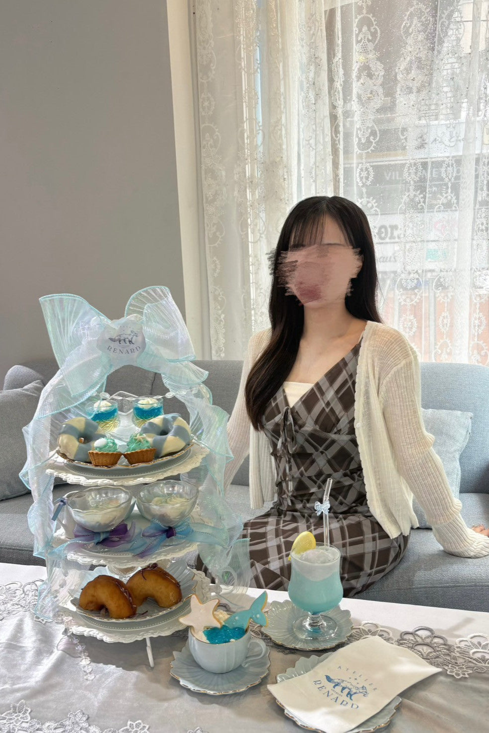 シアーチェックワンピース KR11496