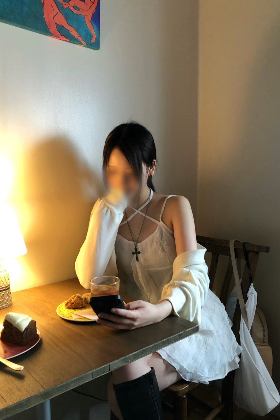 ノースリスリーブユニークワンピース KR10617