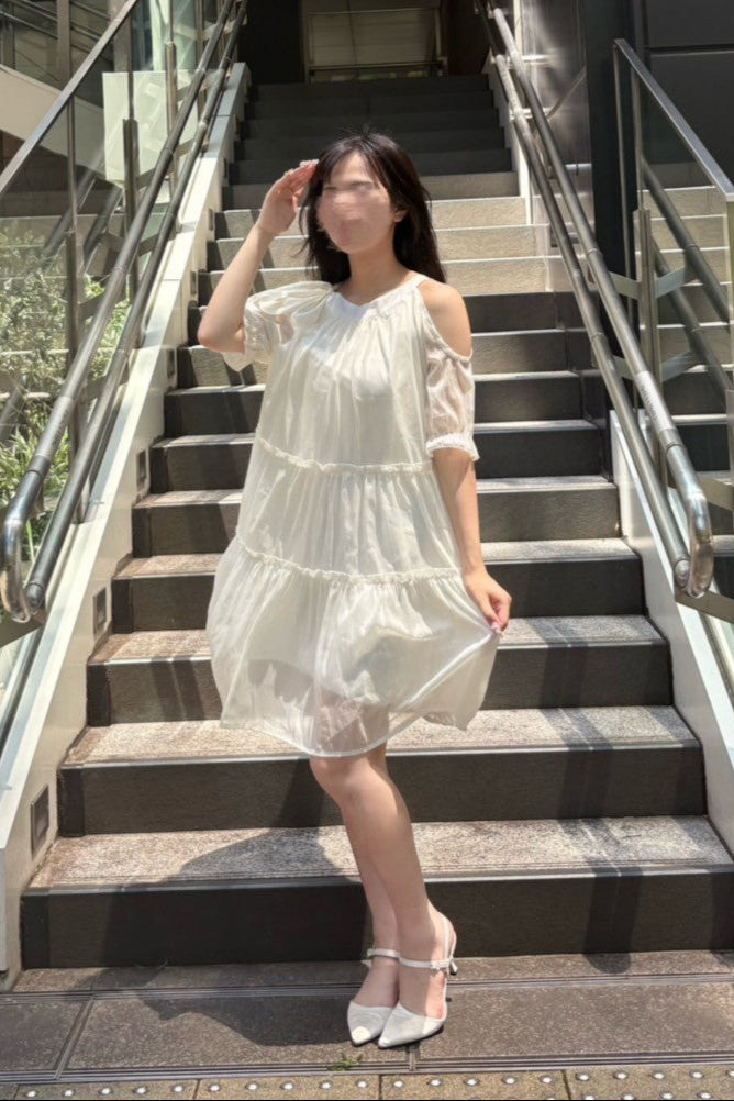 チュールティアードワンピース KR11719