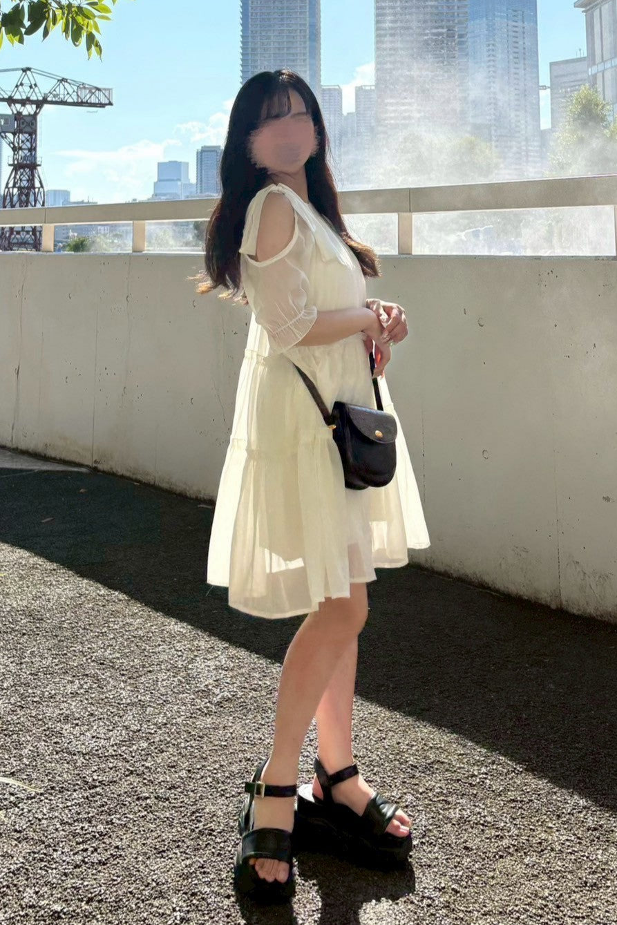 チュールティアードワンピース KR11719