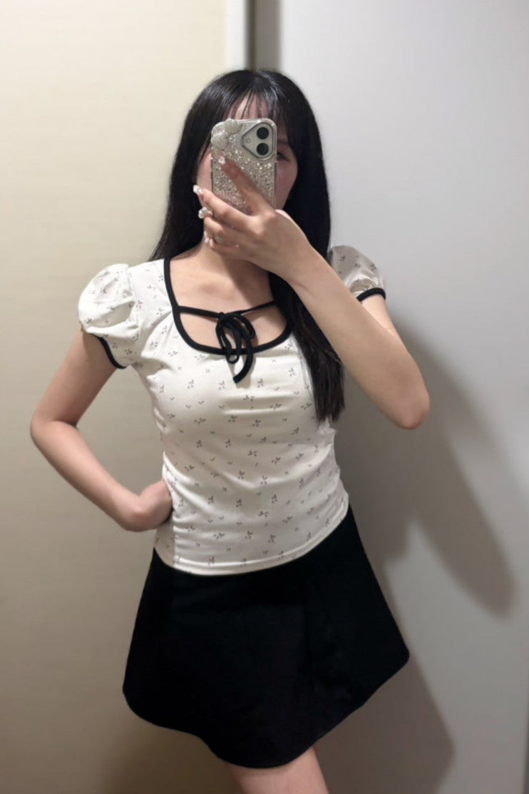 リボンショートTシャツ KR11717