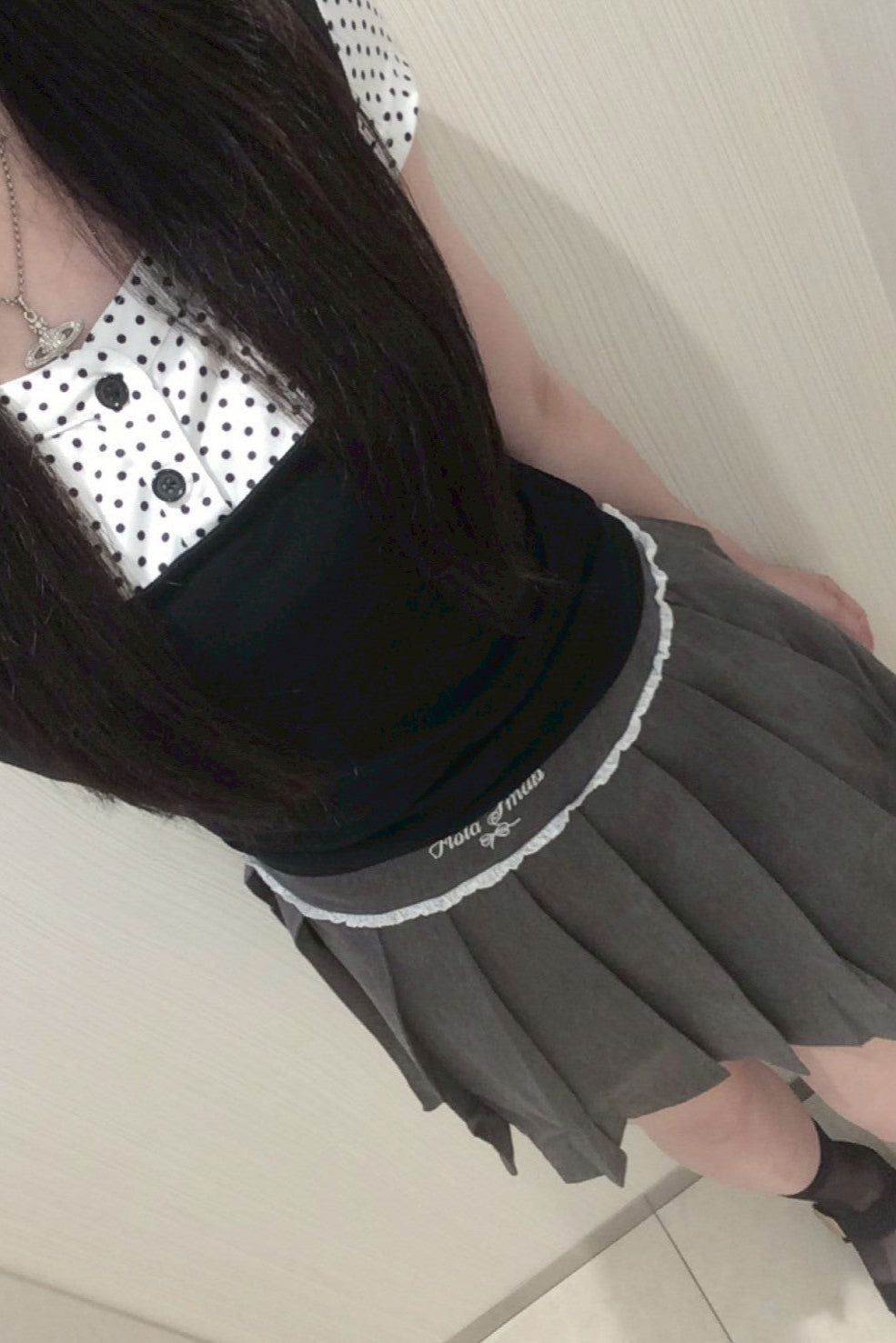 ウエストライン プリーツスカート KR11812