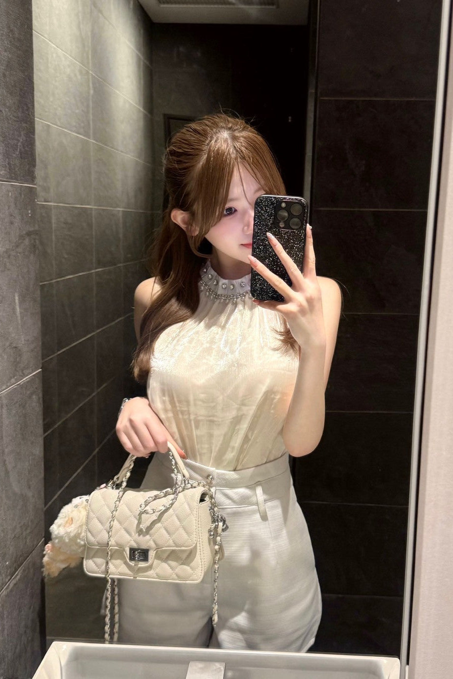 ハイネックノースリーブセットアップ KR11135