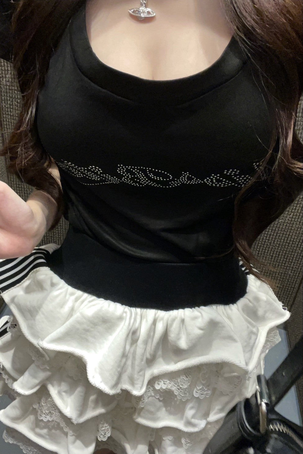 ラメロゴTシャツ KR11944