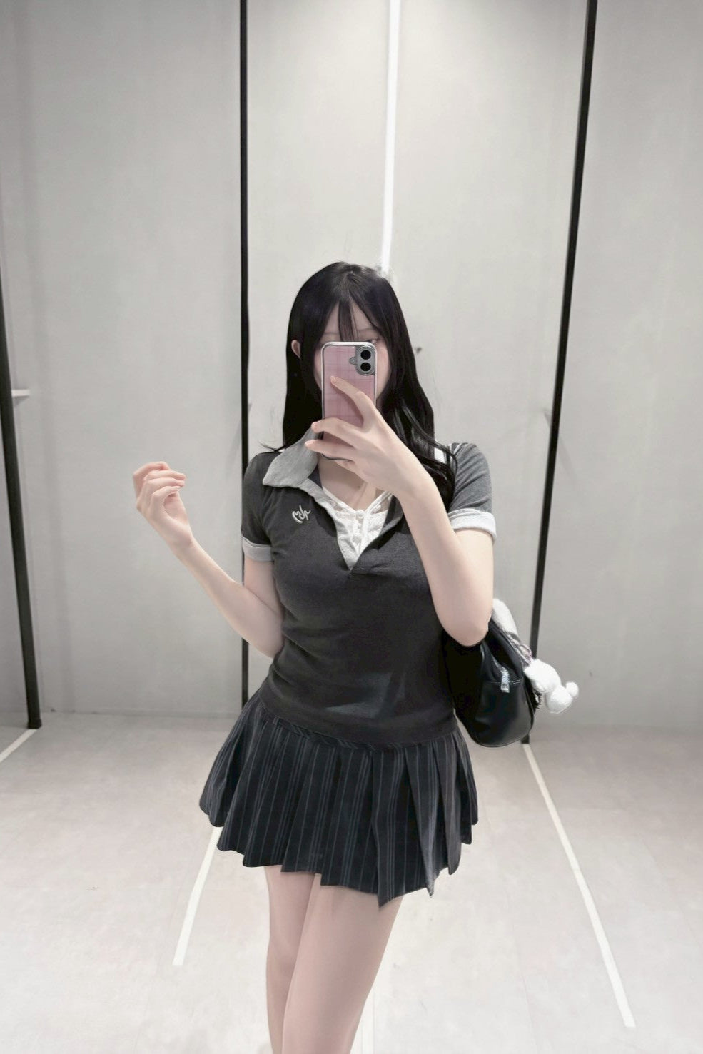 カレッジライクチェックセットアップ KR11490