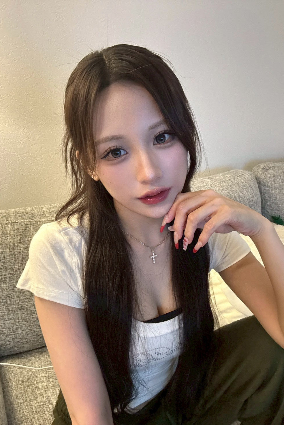 シルバーラメフィットTシャツ KR11029