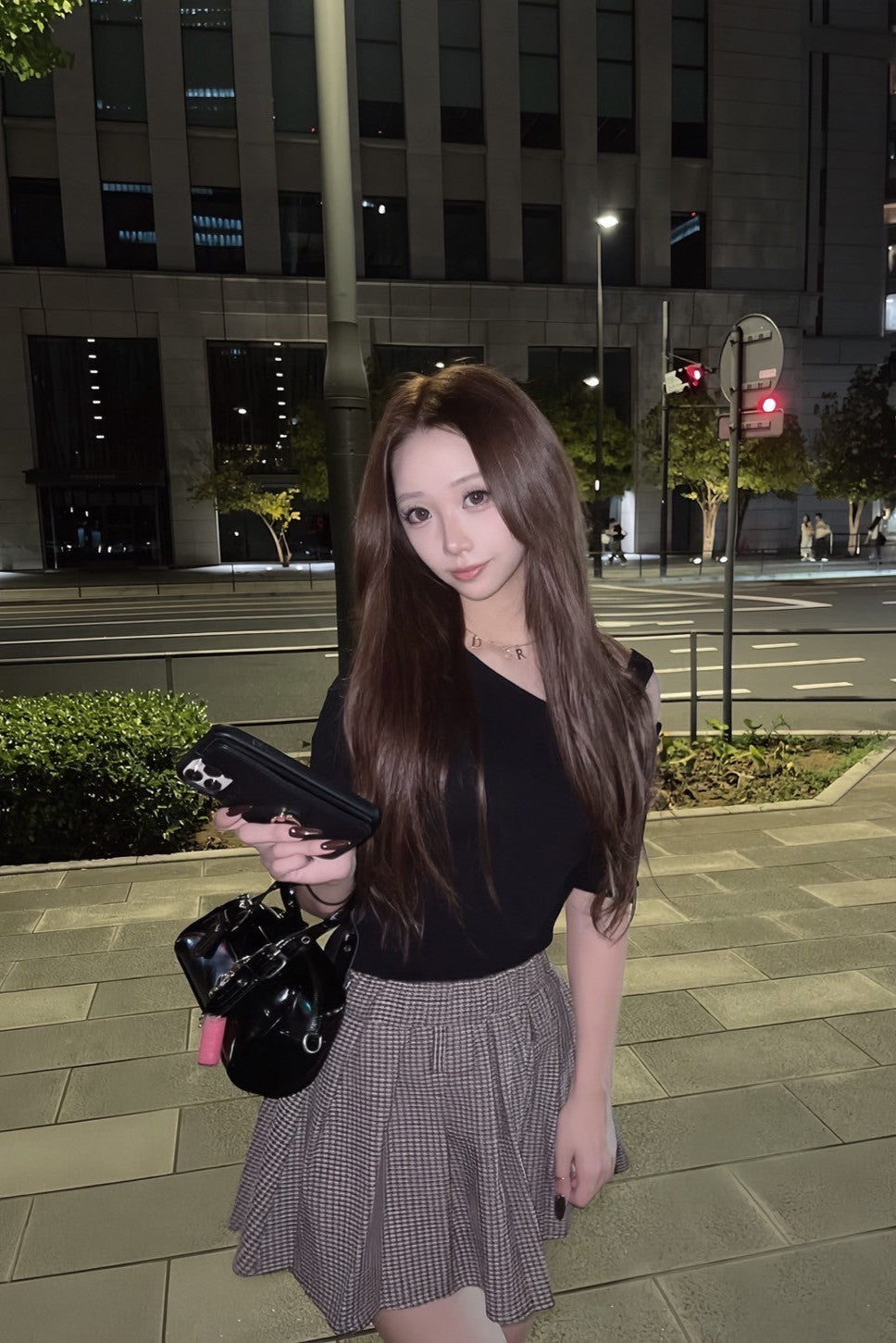チェックプリーツミニスカート KR12453