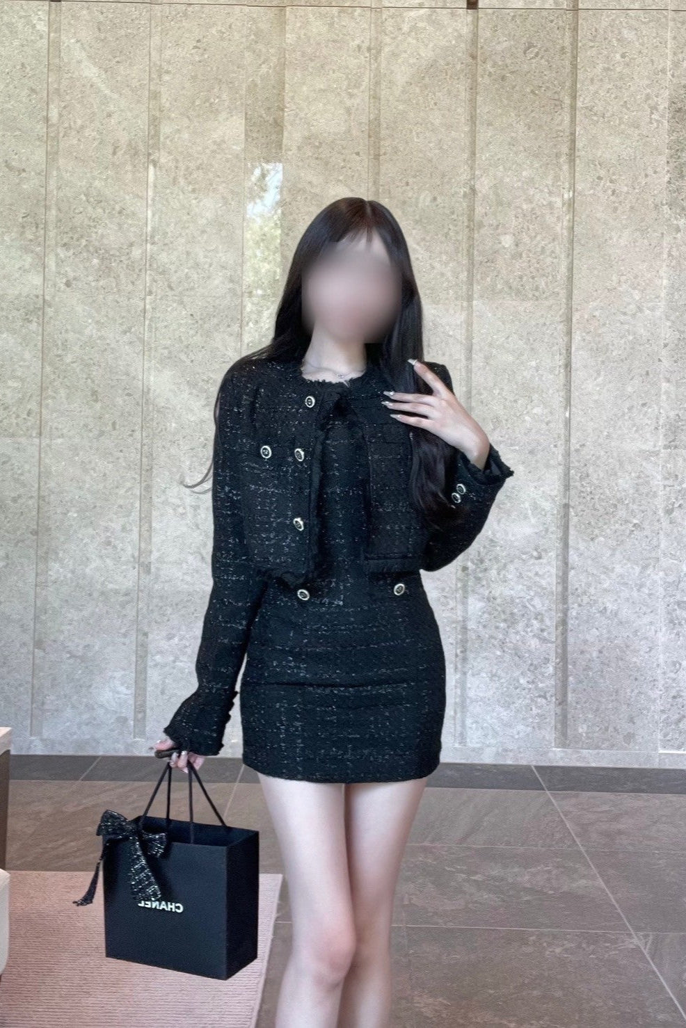 フリンジツイードセットアップ KR12619