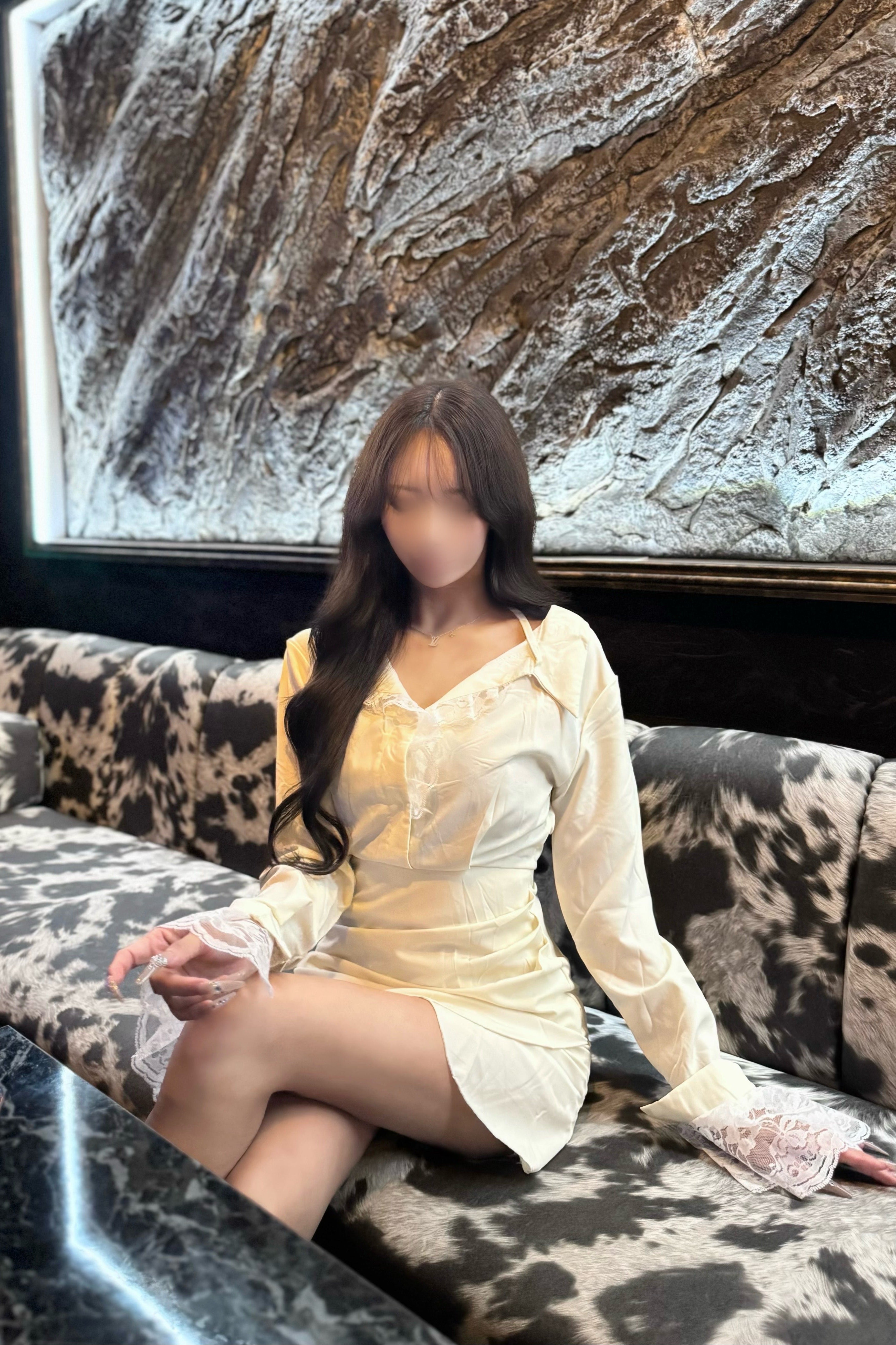 レースカフスシャツワンピース KR13117