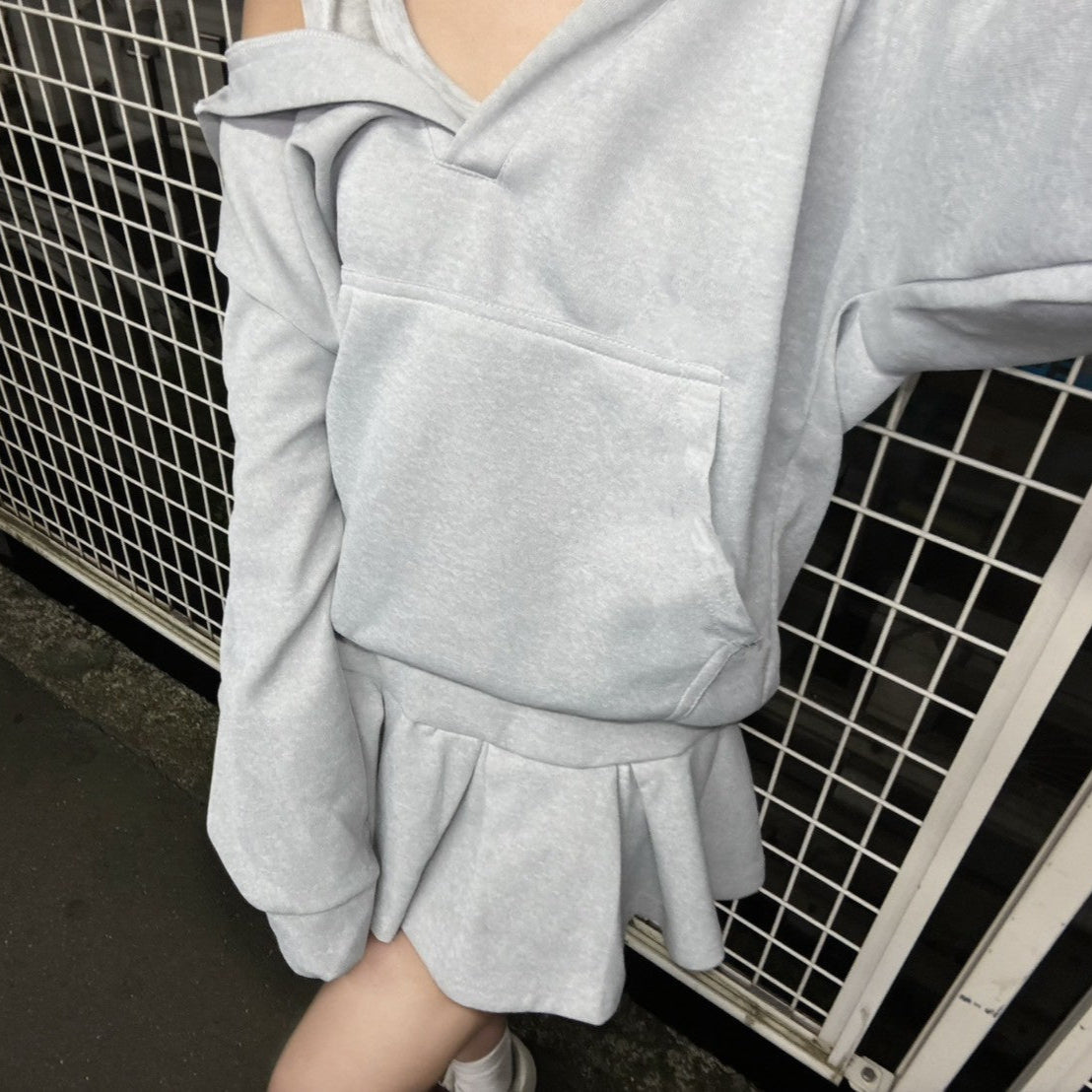 スウェットプリーツセットアップ KR13355