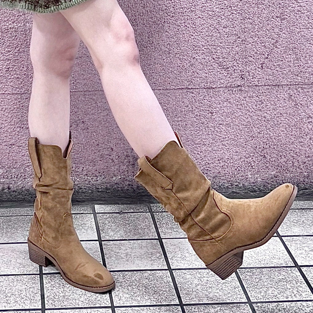 TORAL ウエスタンブーツ　ベージュ 24cm スエード　スペイン製 TORAL ベージュ スエード ウエスタンブーツ 24cm - メルカリ