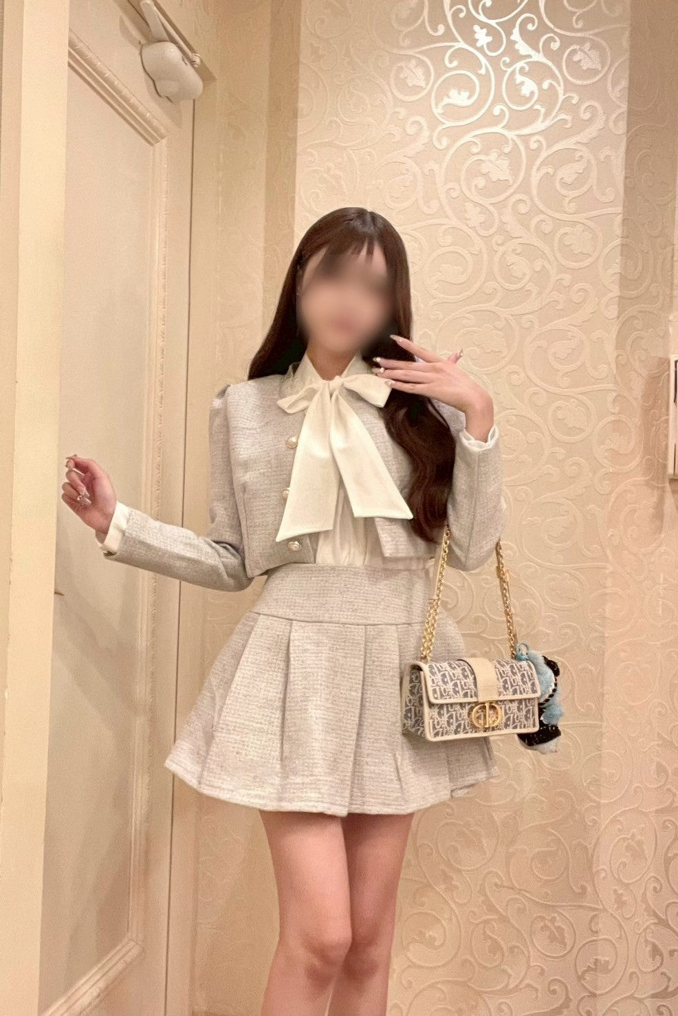 ミニツイードフレアセットアップ KR30032