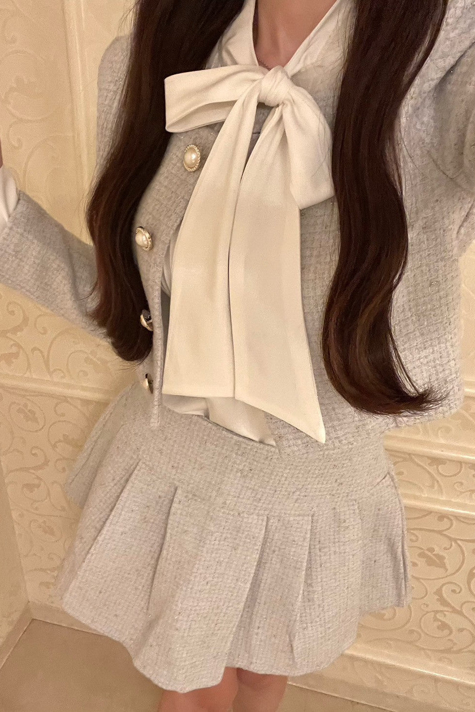 ミニツイードフレアセットアップ KR30032