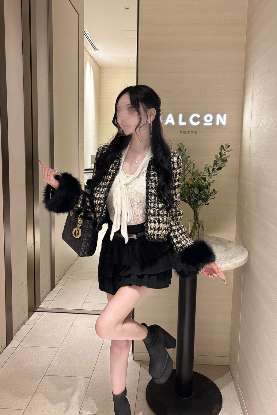 クラシックファーツイードジャケット KR30013