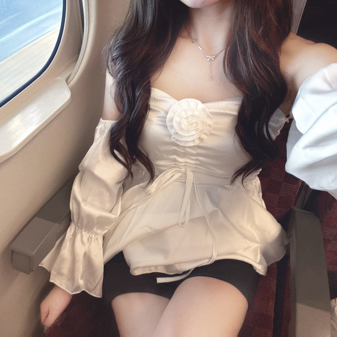 ローズチョーカーブラウス KR12708