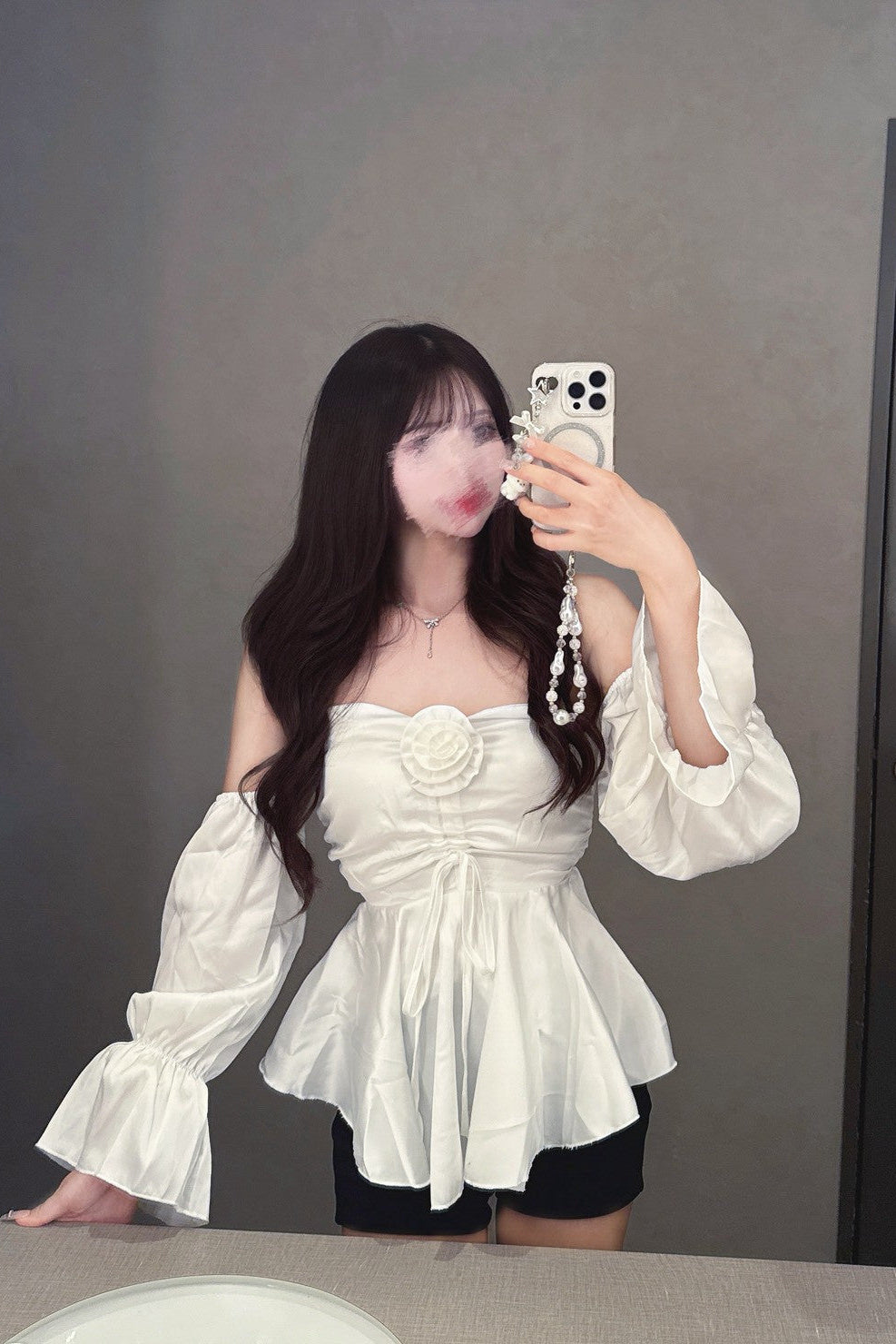 ローズチョーカーブラウス KR12708