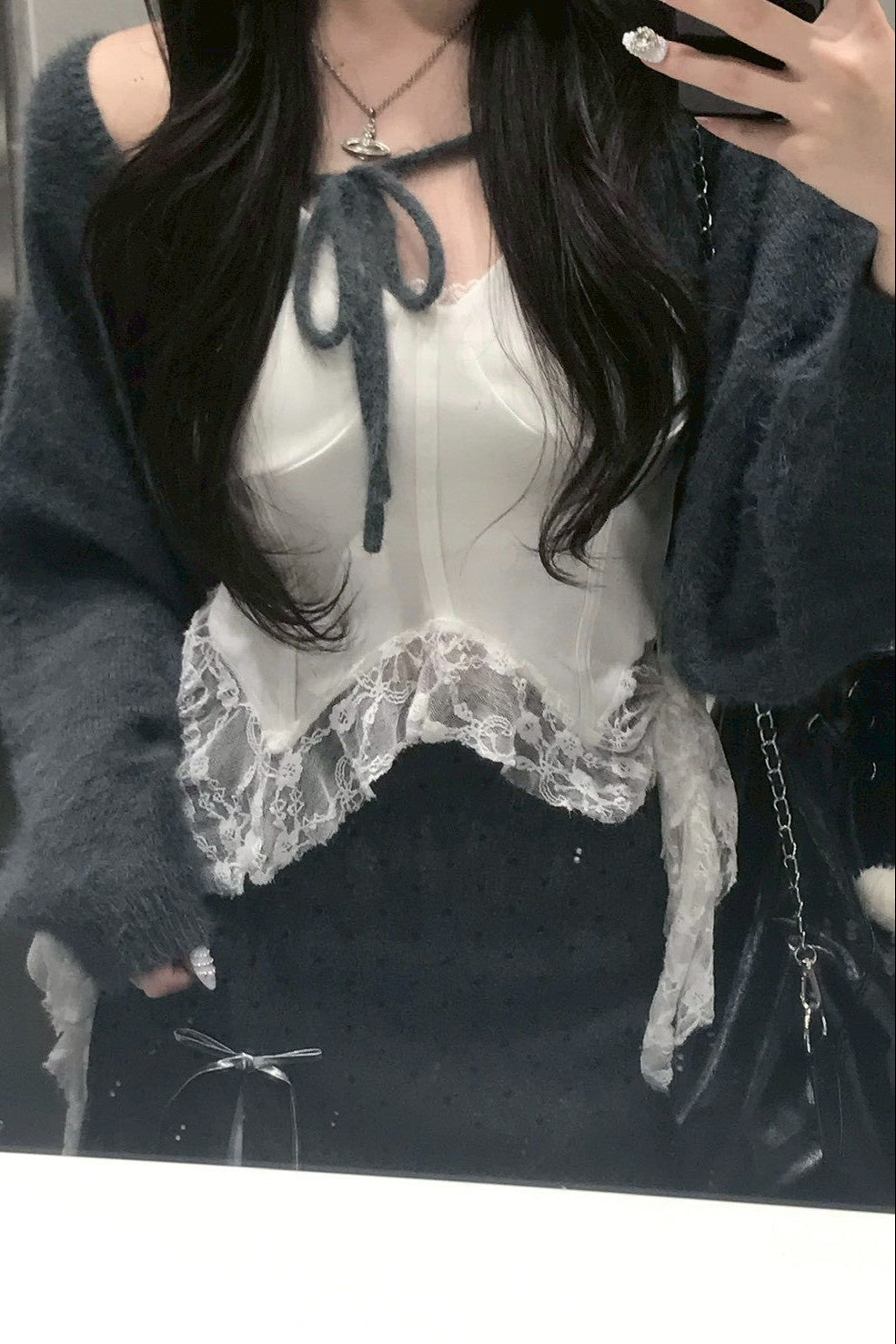 エアリーレースビスキャミソール KR10415