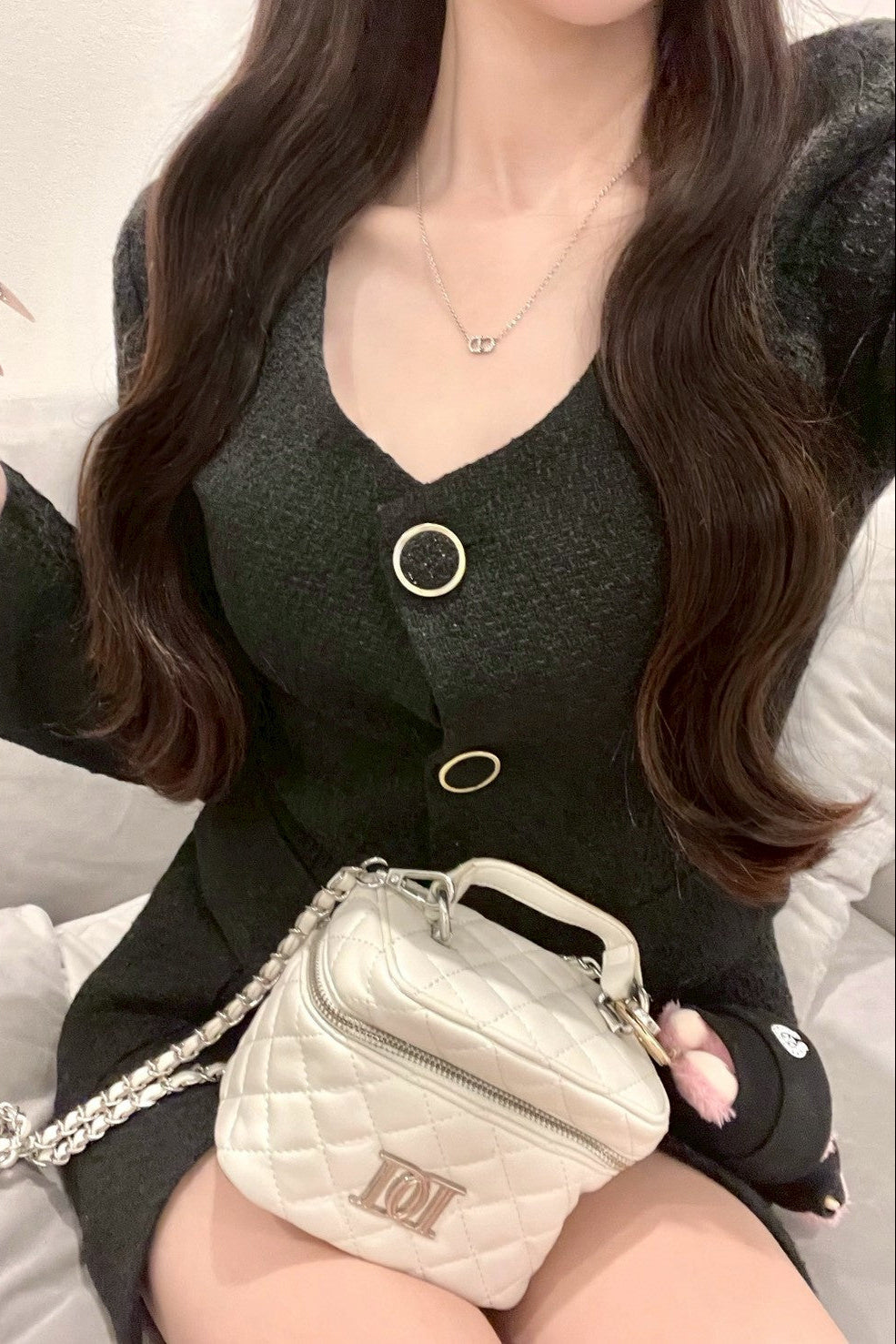 クラシックツイードペプラムセットアップ KR30033