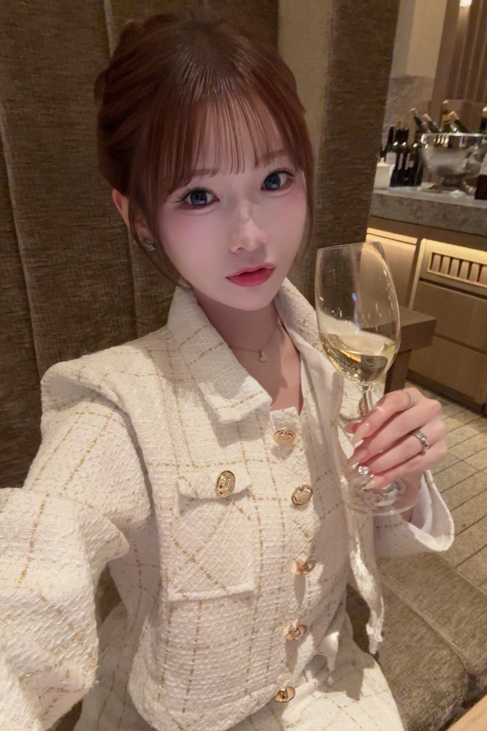 チェックツイードセットアップ KR12236