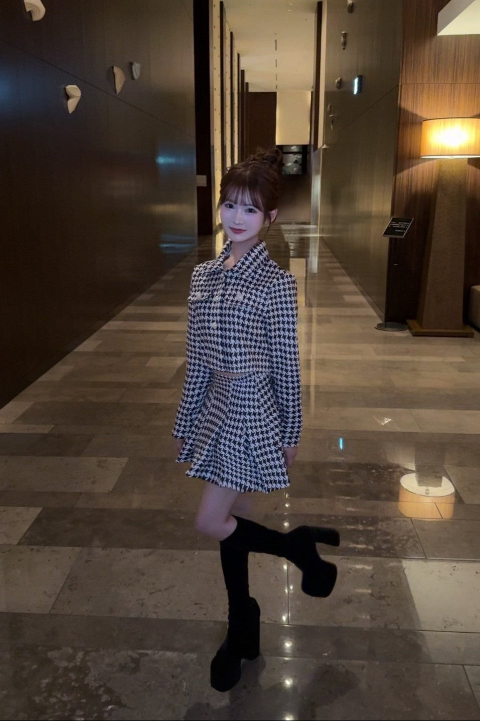 千鳥柄セットアップ KR12240