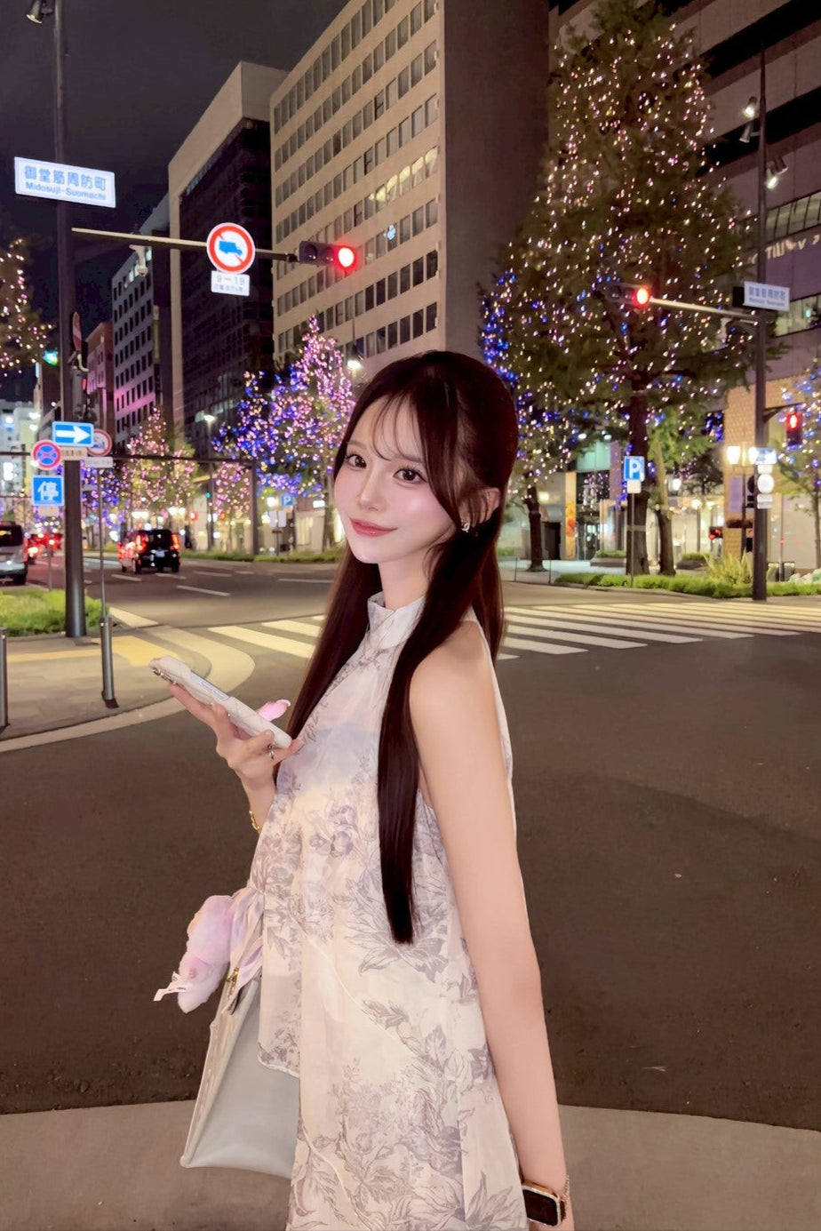 モダンホルターネックワンピース KR11704