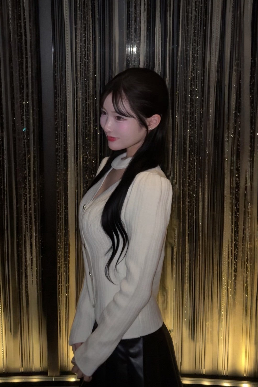 フロントボタンニット KR12843