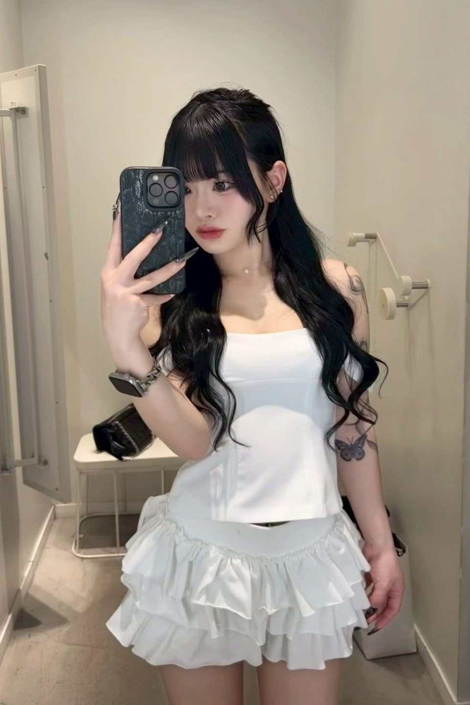 スウェットティアードフリルスカート KR10308