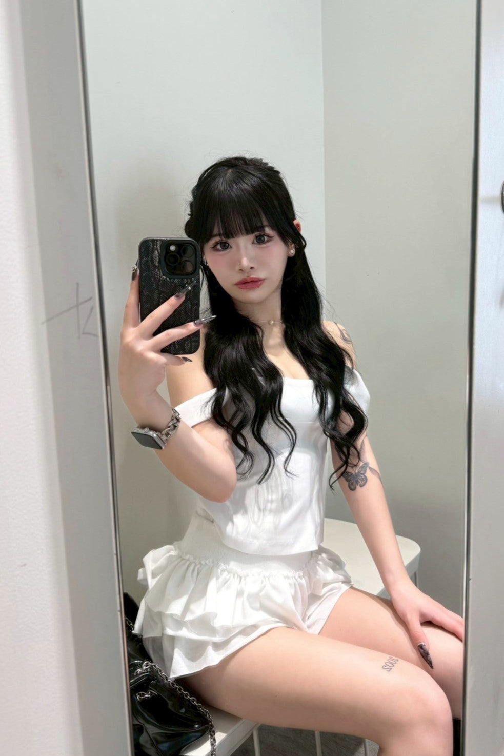スウェットティアードフリルスカート KR10308