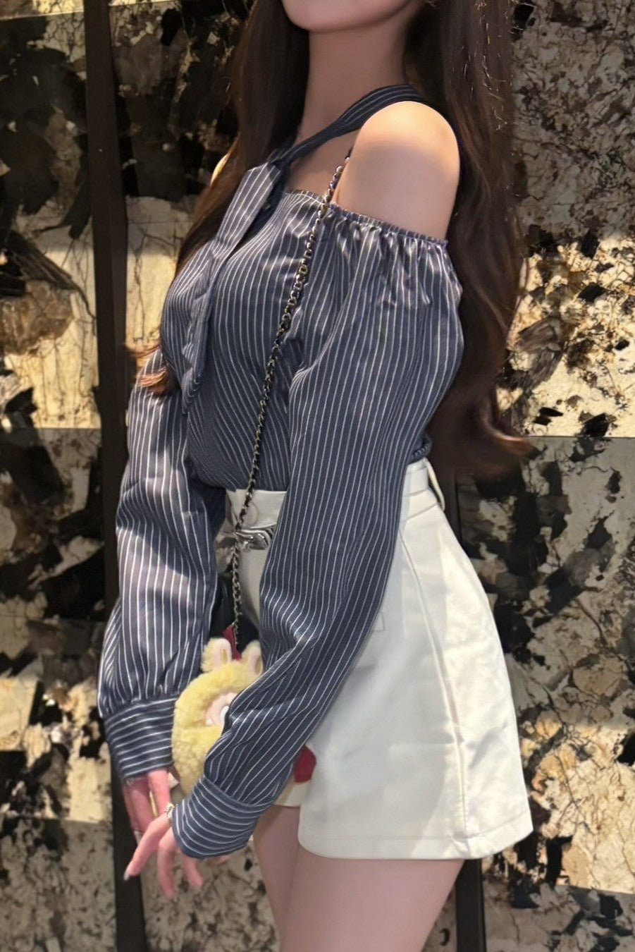 ボウタイオフショルシャツ KR12956