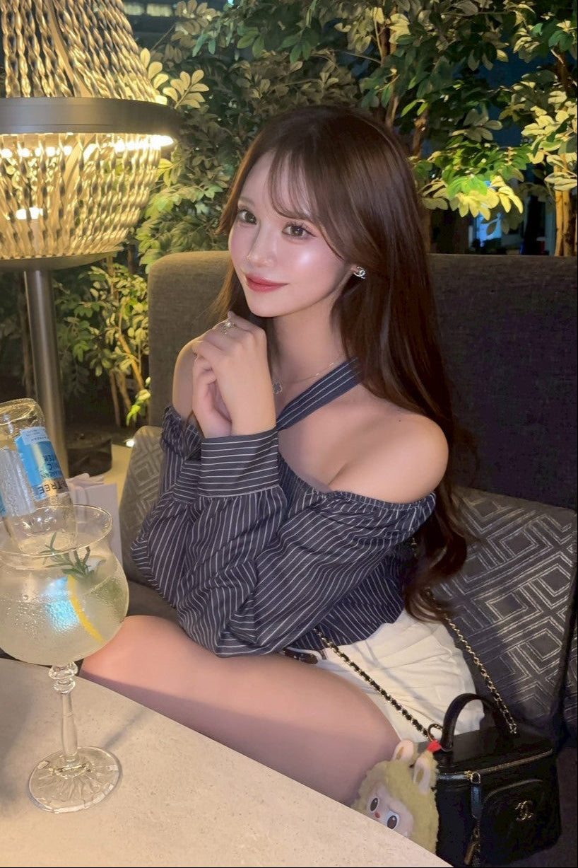 ボウタイオフショルシャツ KR12956