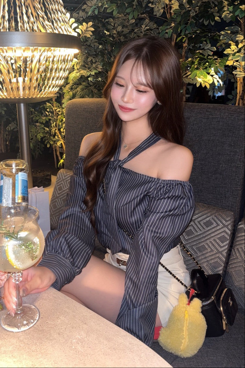 ボウタイオフショルシャツ KR12956