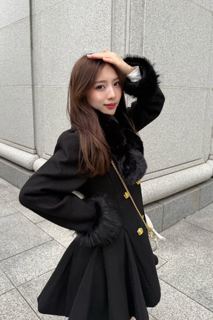 フロントゴールドボタンコート KR12318