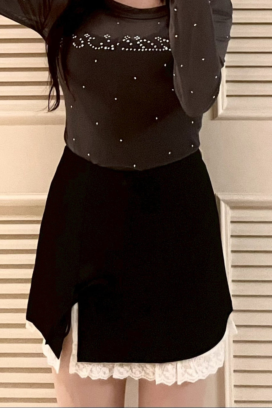 リボンデザインタイトスカート KR13559