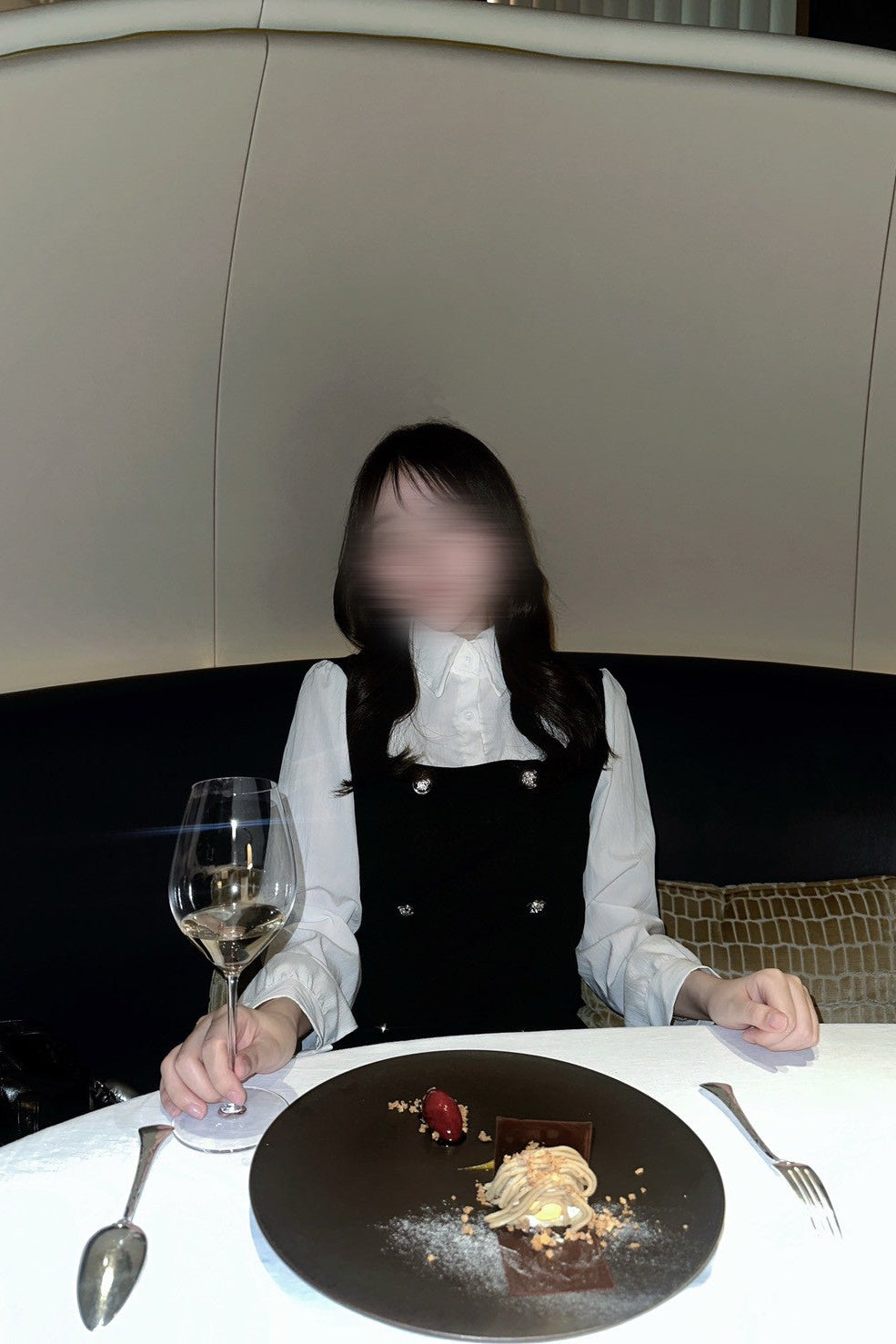 ゴールドボタンワンピース KR12059