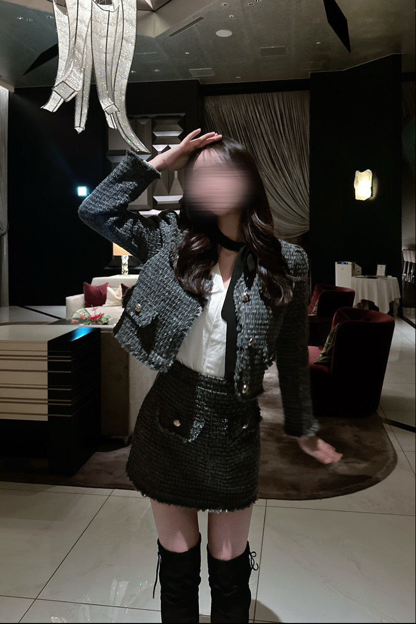 ミニスカツイードセットアップ KR12058